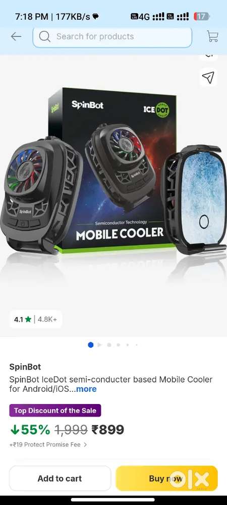 Gaming headphone and spin bot gaming fan cooler Accessories