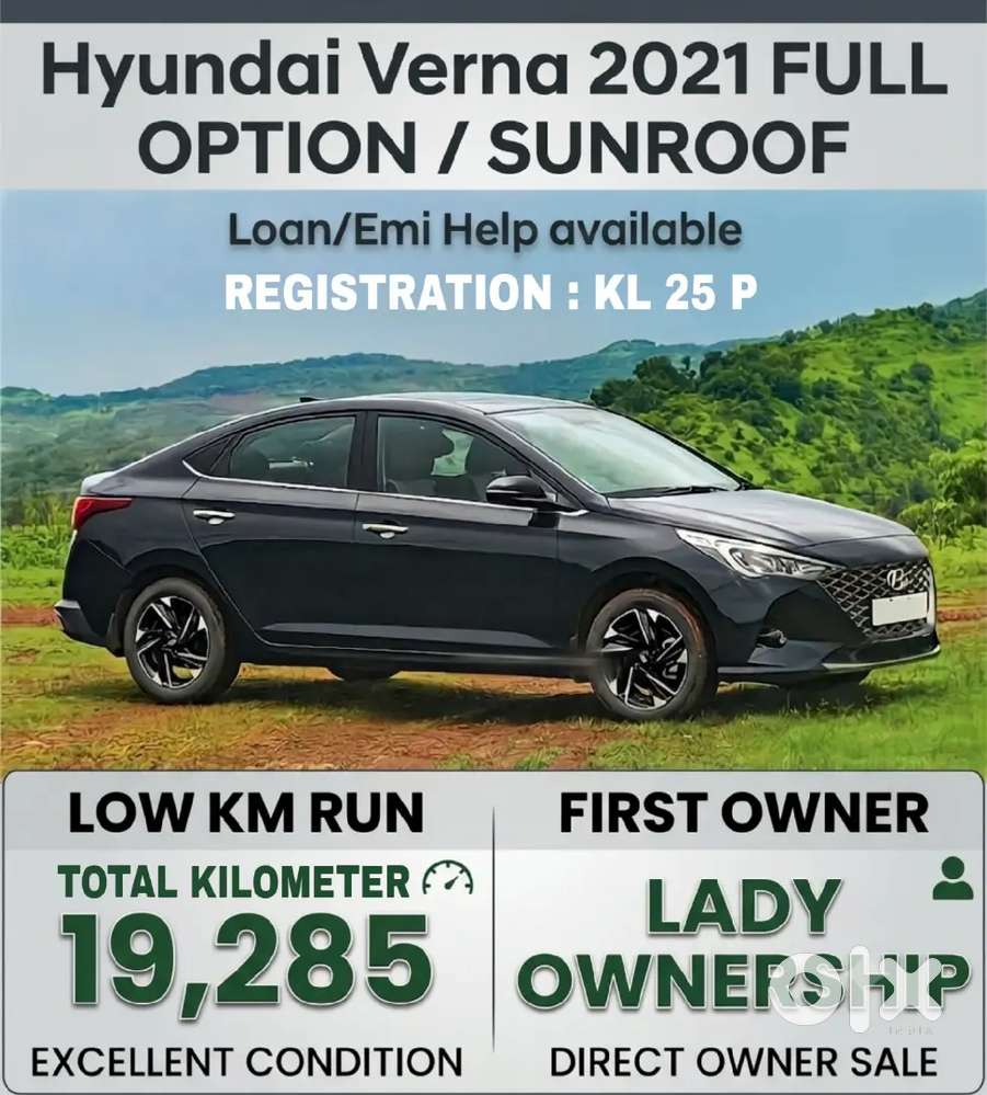 Hyundai Verna 2021 Low Km Run And First Owner Full Option