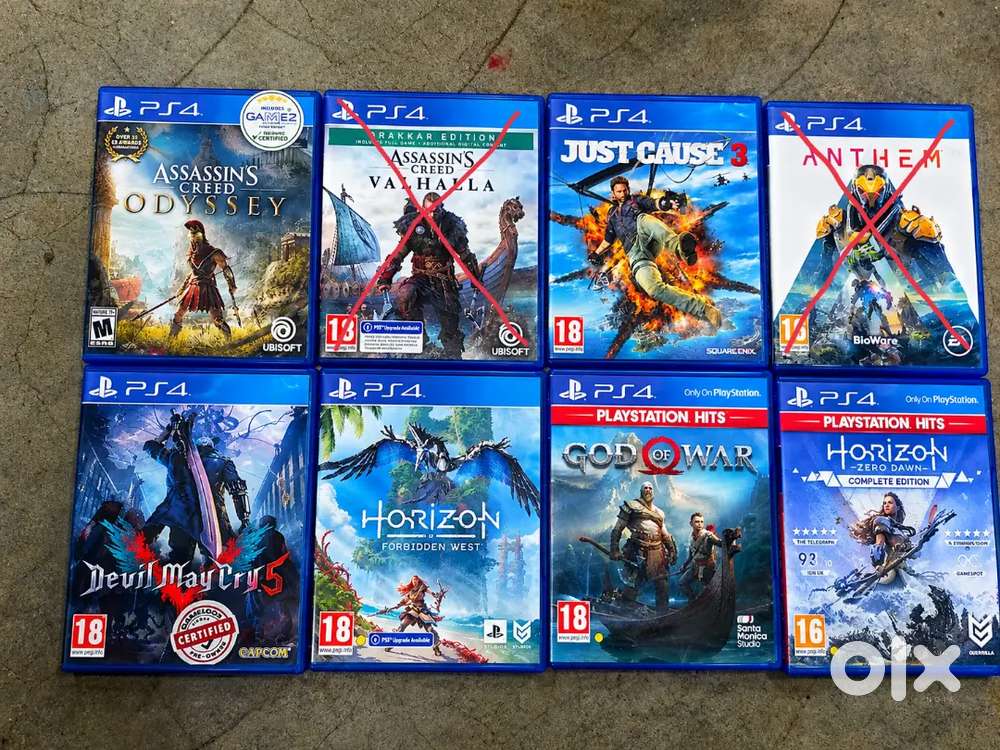 PS4 Original Game Discs Collection &ndash; 7 Games &ndash; Pre-Owned