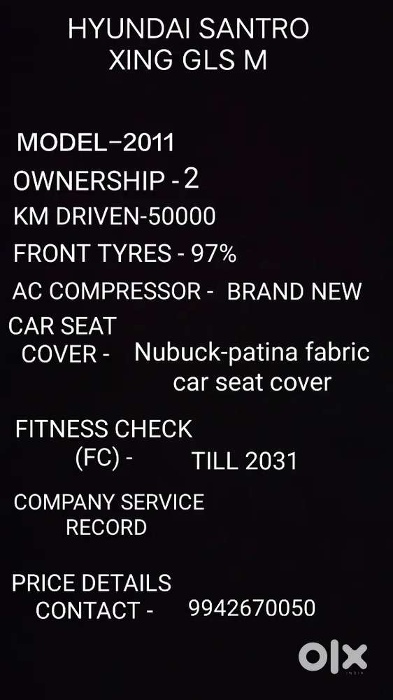 Hyundai Santro Xing 2011 Petrol 50000 Km Driven