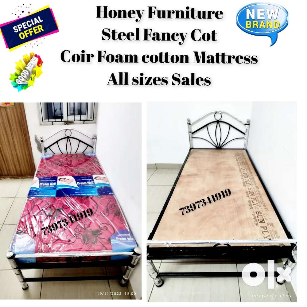 0192 Steel fancy Cot Bed mattress sales brand new zjk Beds