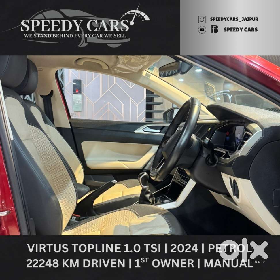 Volkswagen Virtus Topline 1.0 Tsi Mt (electric Seats), 2024, Petrol
