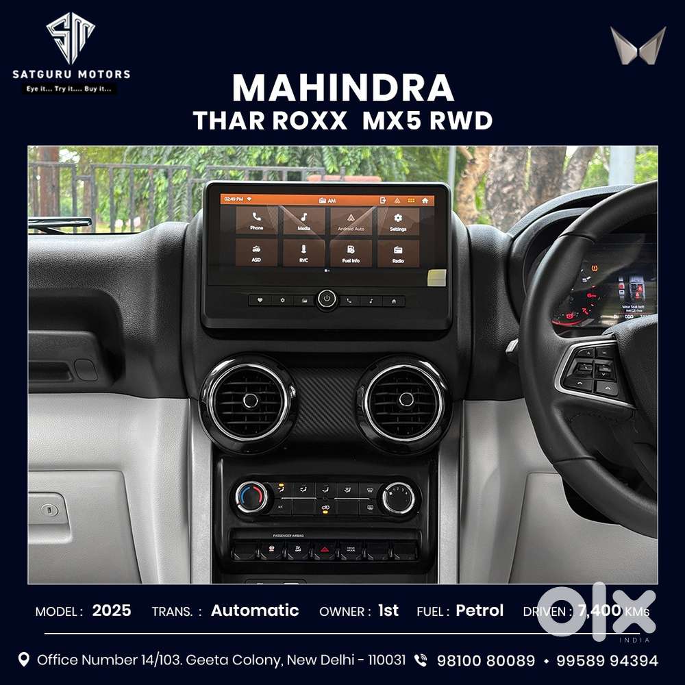 Mahindra Thar Roxx Mx5 Petrol At 2wd, 2025, Petrol