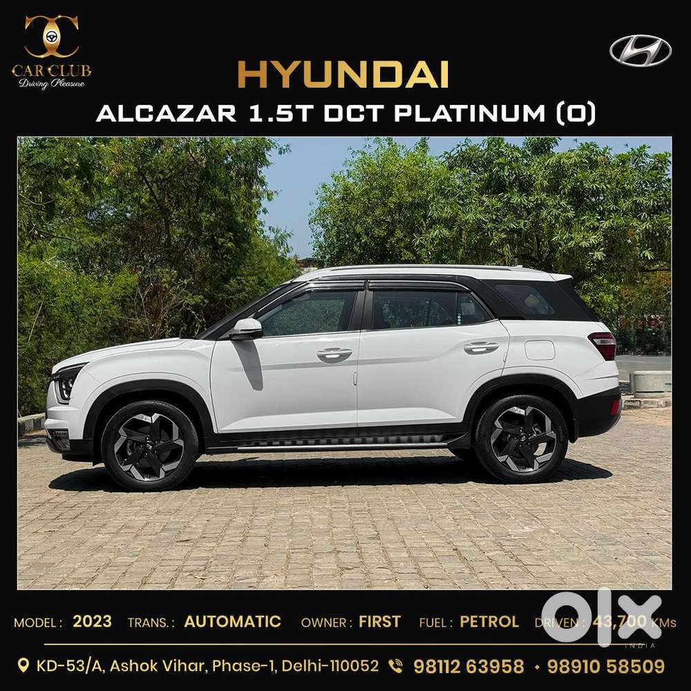 Hyundai Alcazar Platinum (o) 7 Str 1.5 Petrol Dct, 2023, Petrol