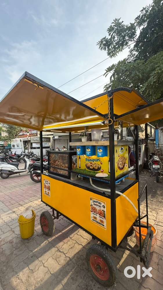 Pani puri food cart