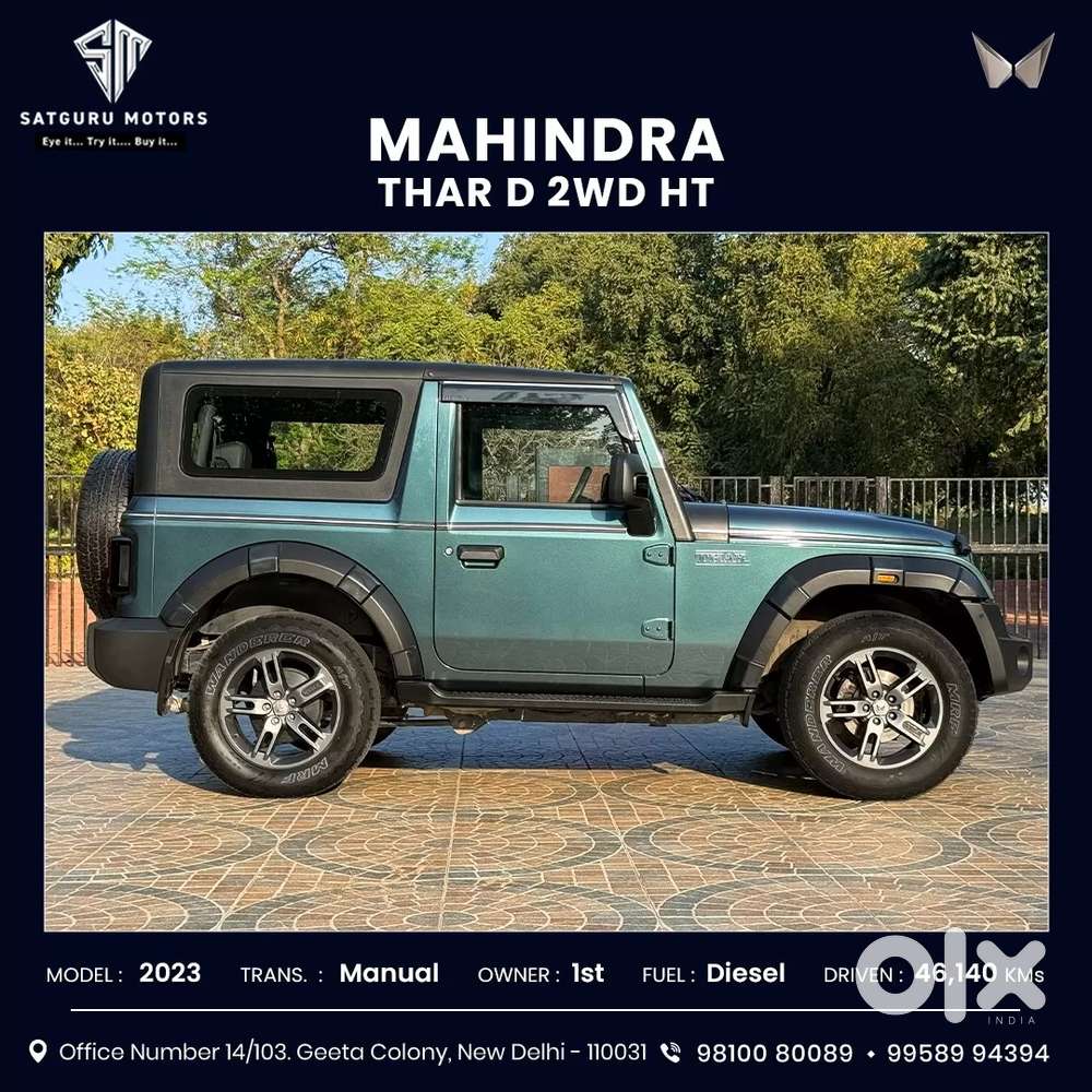 Mahindra Thar Lx 4-str Hard Top Mt, 2023, Diesel