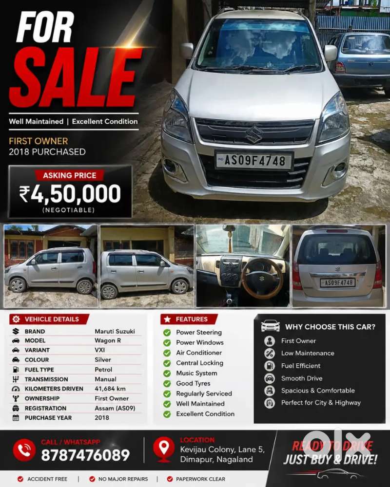 Maruti Suzuki Wagon R 2018 Vxi