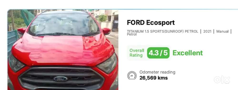 Ford Ecosport 1.5 Sports Pack Top End 2021