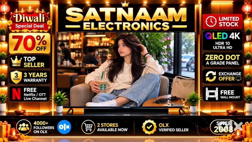 43 Q-LED TV WITH EXCHANGE OFFER HDR 10 ZERO DOT TECNOLOGY WITH WARRANT