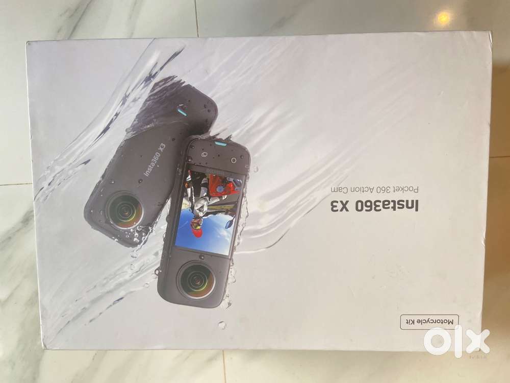 Insta 360 X3 action camera, 1/2&rdquo; Sensor, 5.7k 360 capture