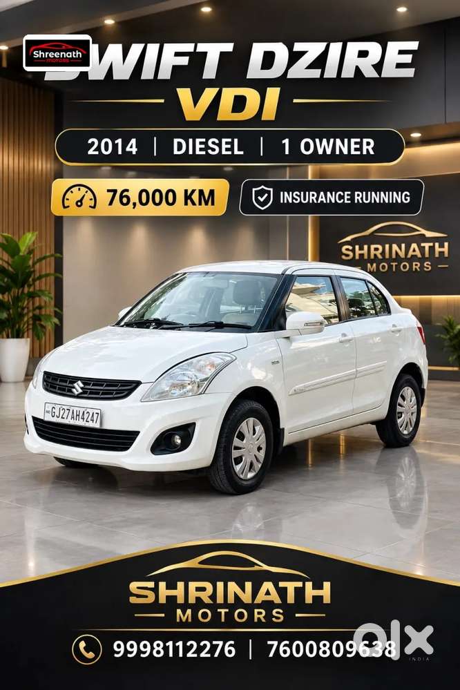Maruti Suzuki Swift Dzire Vdi, 2014, Diesel