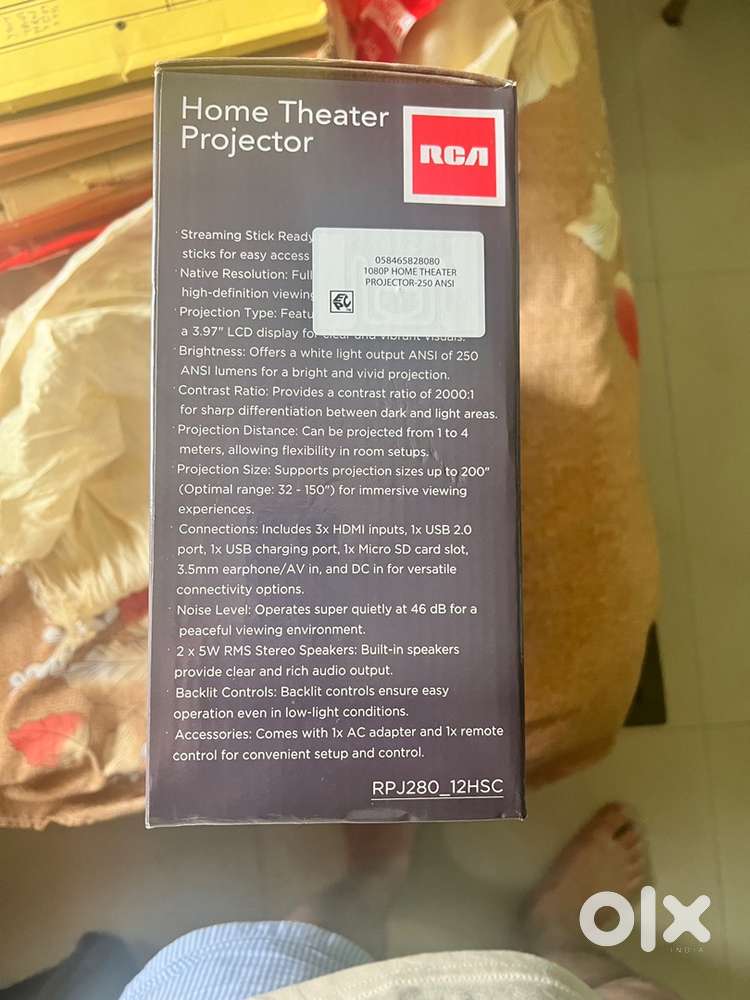 RCA 1080P Home Theater Projector &ndash; Brand New Sealed &ndash; 200&rdquo; &ndash; 3 HDMI