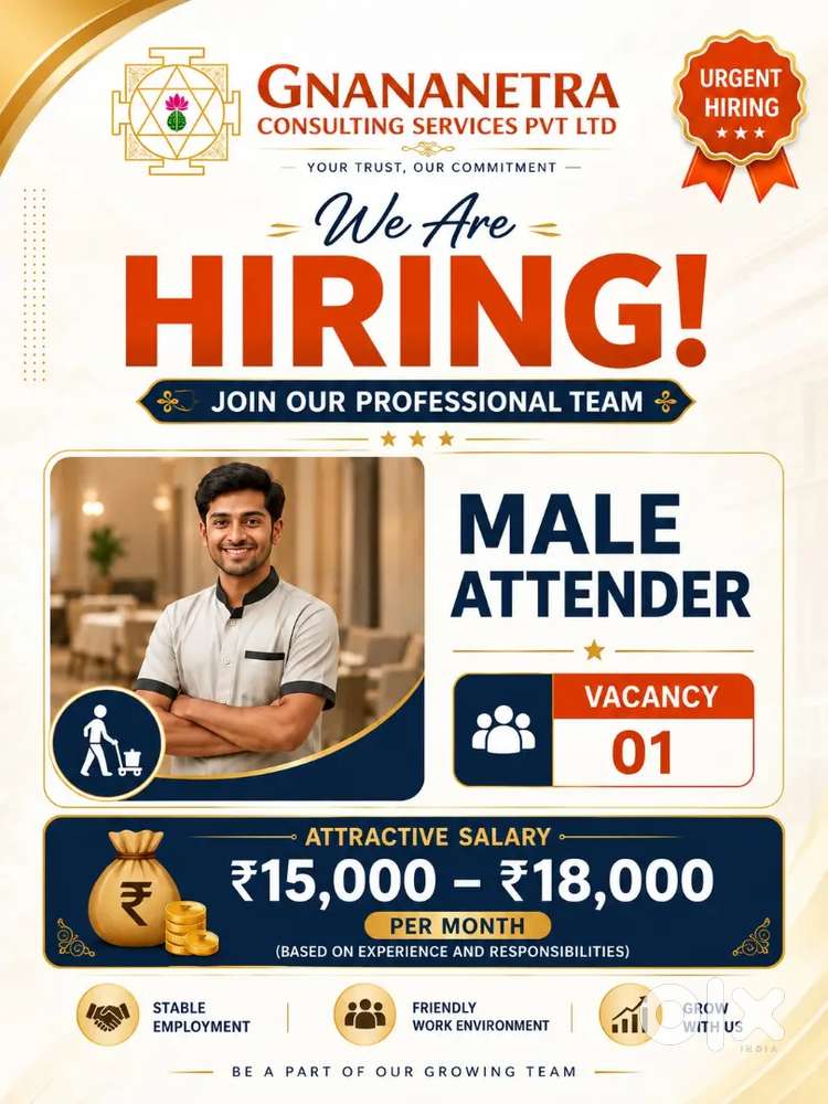 Office Attender Needed - Male