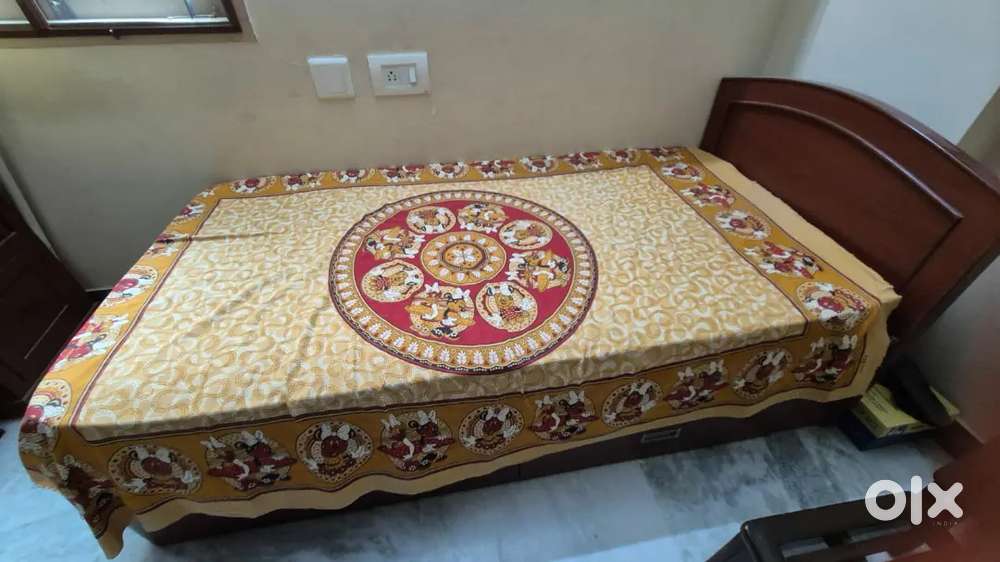Single cot with Bed (Carpenter made)