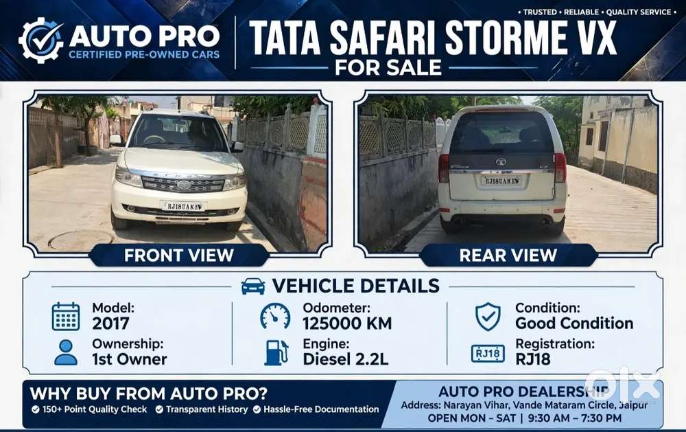 Tata Safari Storme Vx 2017
