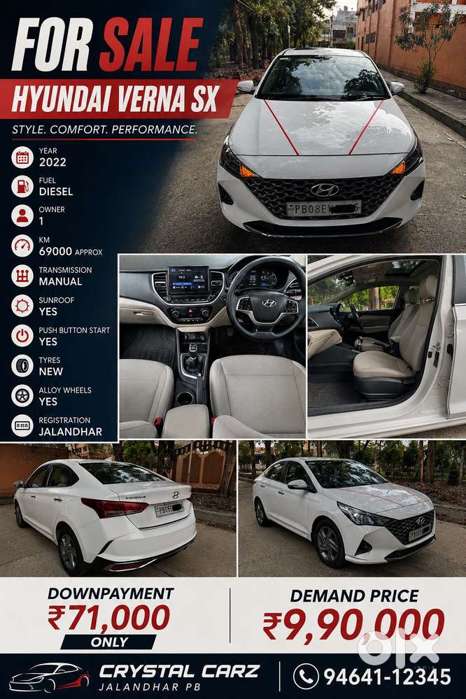 Hyundai Verna Sx 1.5 Crdi, 2022, Diesel