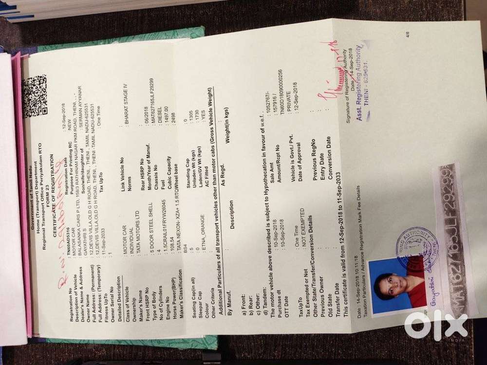 Tata Nexon 1.5 Revotorq Xza Plus (l), 2018, Diesel