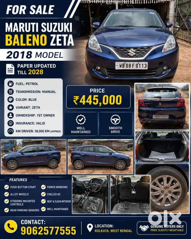 Maruti Suzuki Baleno Zeta 2018