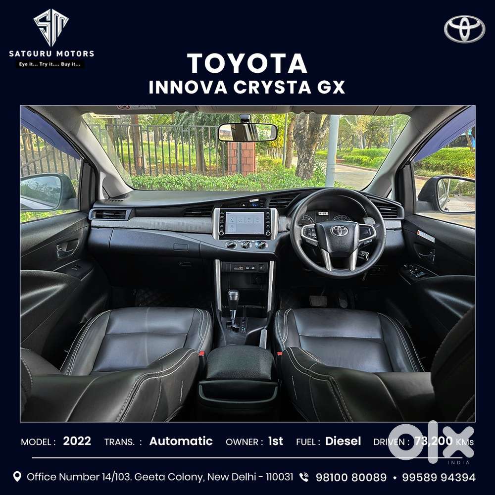 Toyota Innova Crysta 2.8 Gx At 7 Str, 2022, Diesel