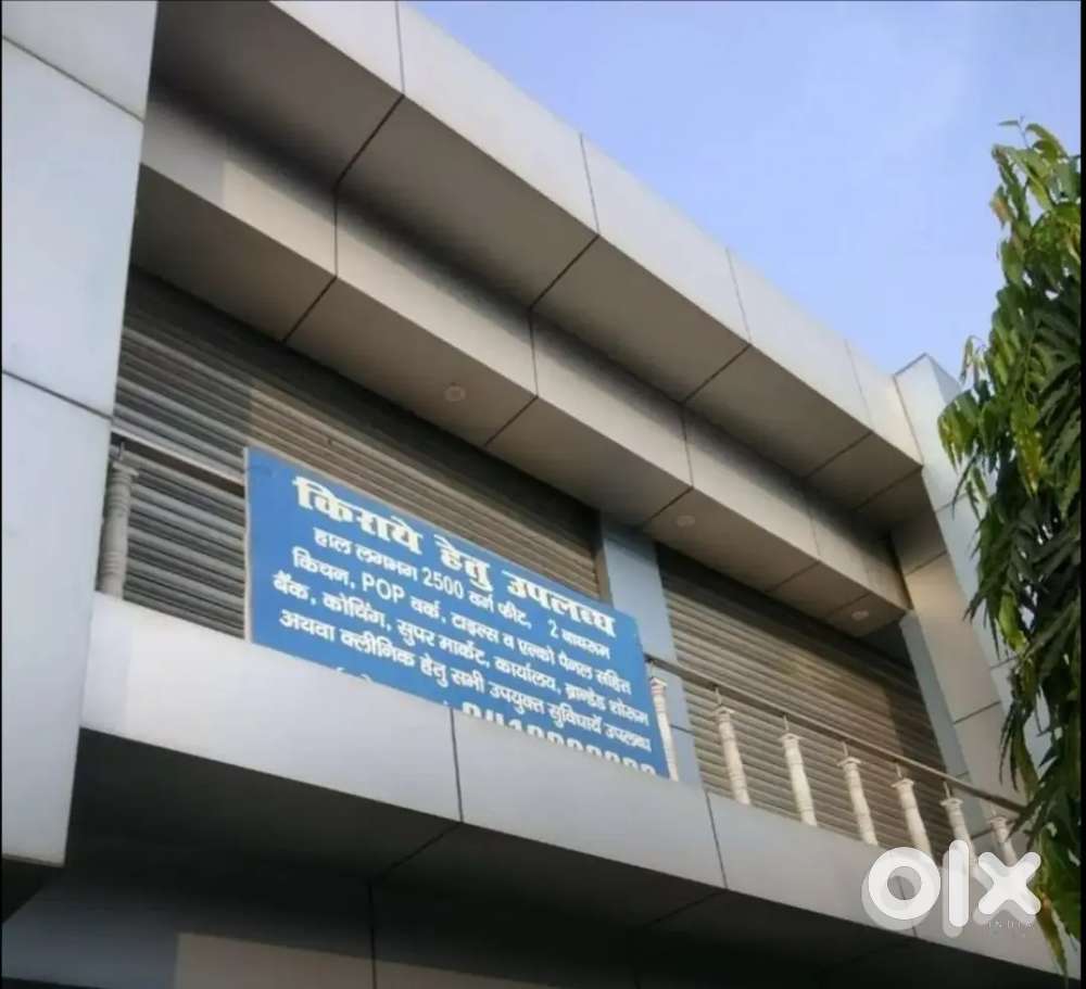 One big hall with POP work, 2 washroom, 1 Kitchen available for rent