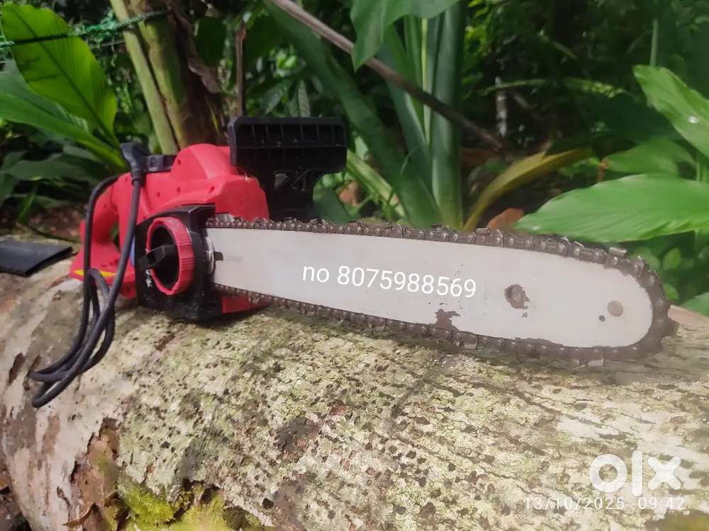 Chain saw wood cutter machine electric
