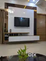 Homes office Bangalow in pop furniture colour work solution