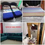 Sofa ,2 bed with metres,dracing table