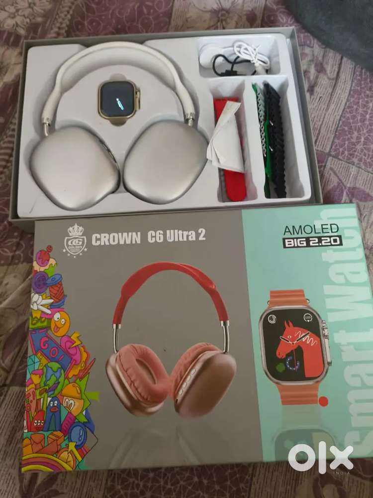 Headphones and smart watch