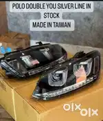 Polo uu headlights made in taiwan silver line