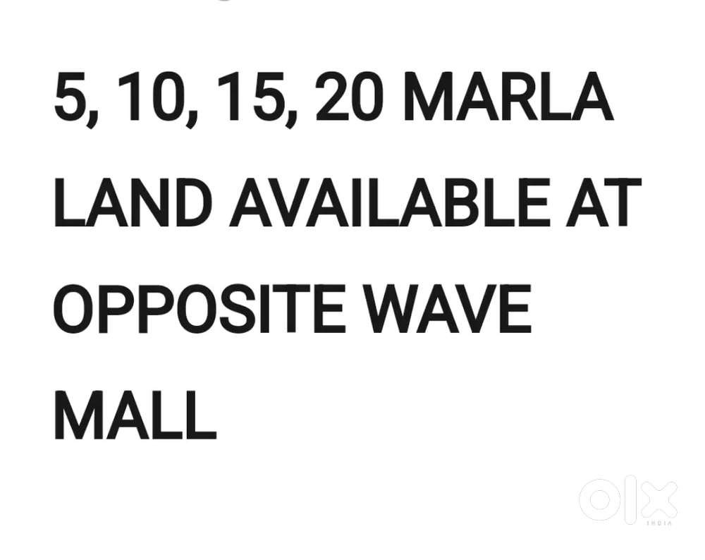 Plots available near wavemall