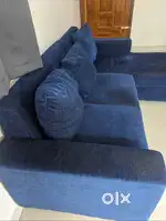 Blue longuer sofa