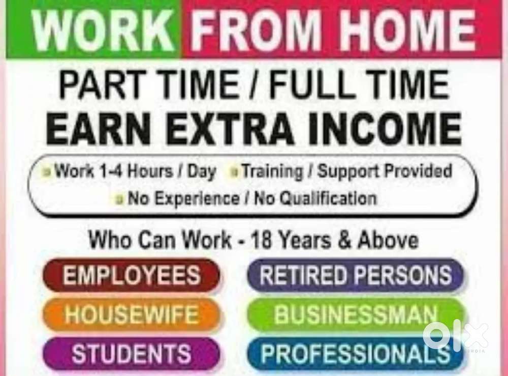 Work from home part time full time