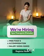 Female spa therapist job
