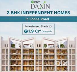 The property is a 140acres gated township at bang on sohna elevated hi