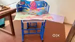 Kids study table with chair, good condition