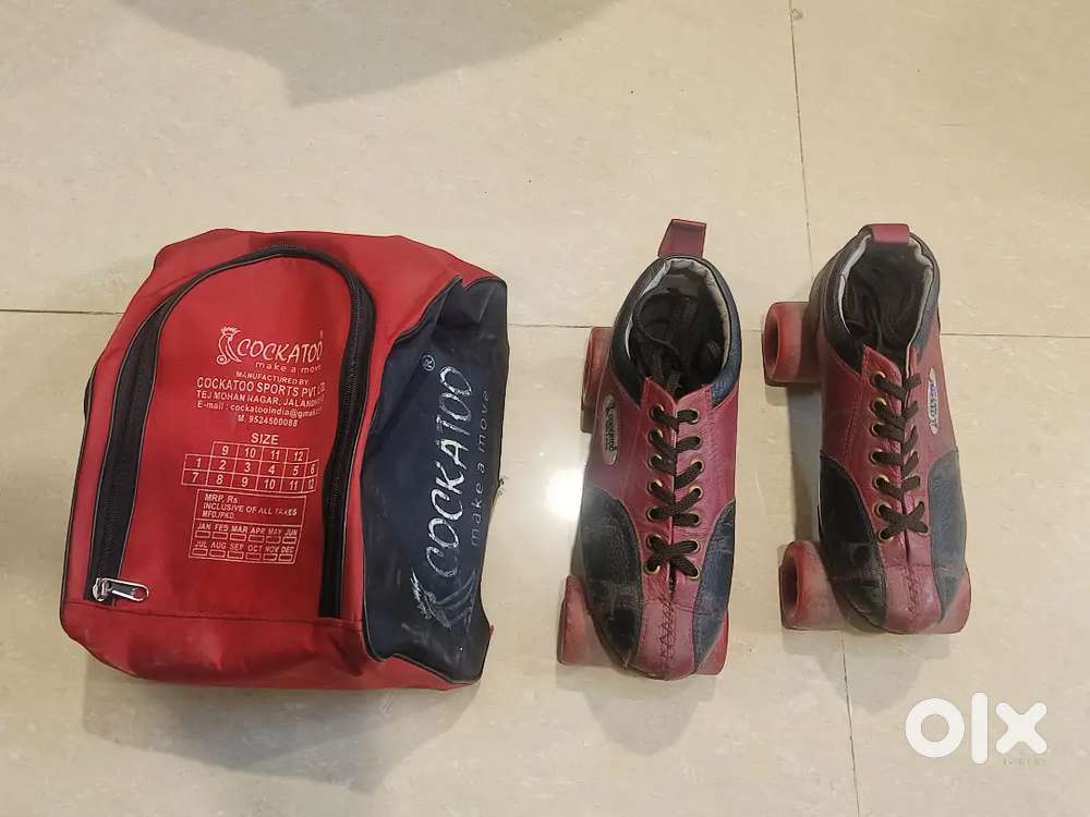 Cockatoo Quad skating shoes level -2 size 9 inc