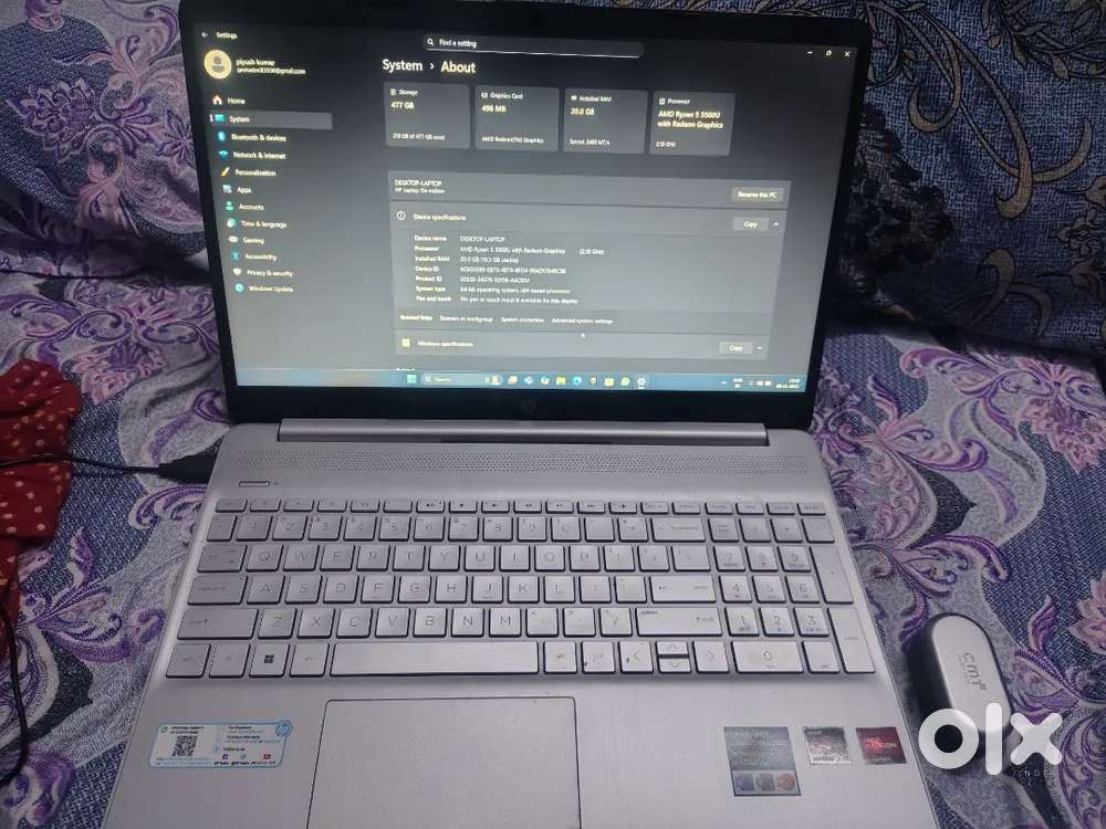 70000 ka laptop 60000 thousand me 20gb ram ke sath amd Ryzen 5 5500u