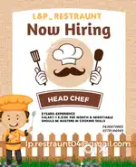 URGENT HEAD CHEF REQUIRED FOR RESTRAUNT