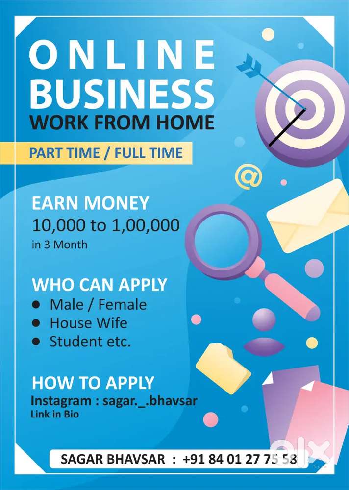 Work From Home -  Student, House Wife, Job Person etc...