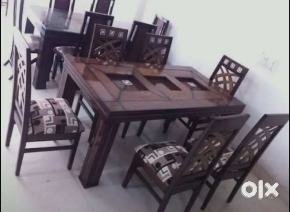 6 CHAIRS DINING TABLE AVAILABLE IN STARF FURNITURE