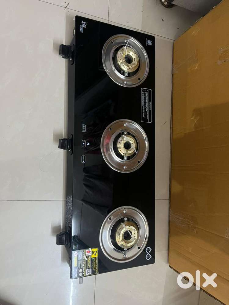 3burner glass top oven/stove