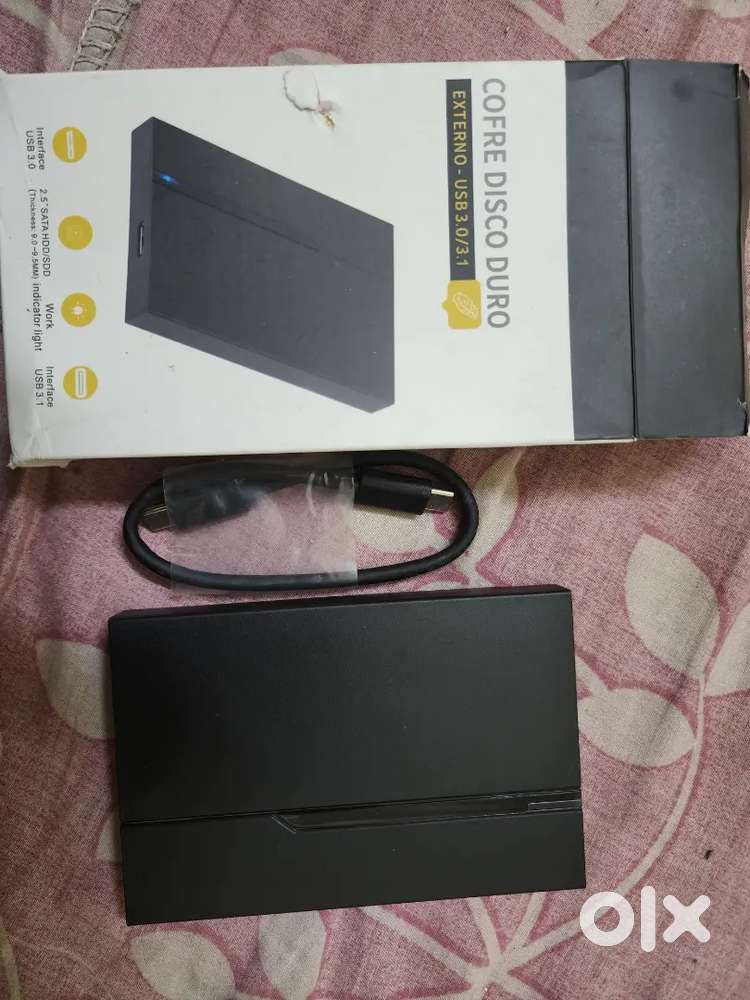 1 TB type c external hard disk drive hdd available 100 percent health