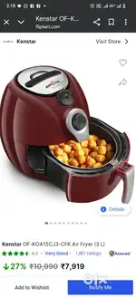 Kenstar air fryer 1.2 years old hardly used