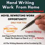 Office work home base writing job