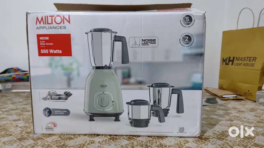 New brand Mixer and Grinder- Milton