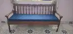 Teak wood traditional 3 seater sofa