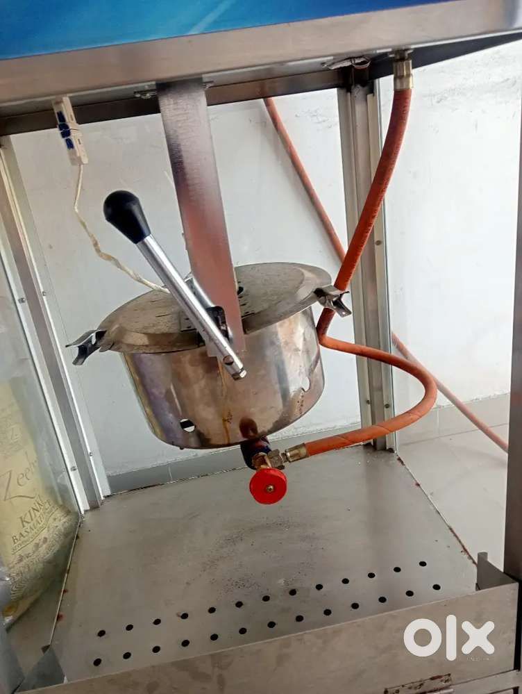 Gas operated Tablet Top Pop corn machine