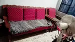 Wooden Sofa Set 5 Seater Good Condition