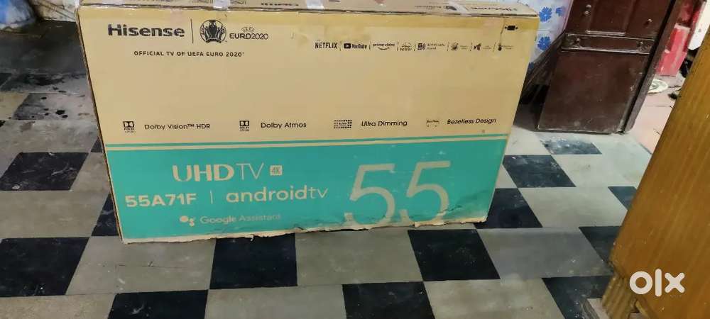 Hisense 55 inch android 4k tv good condition