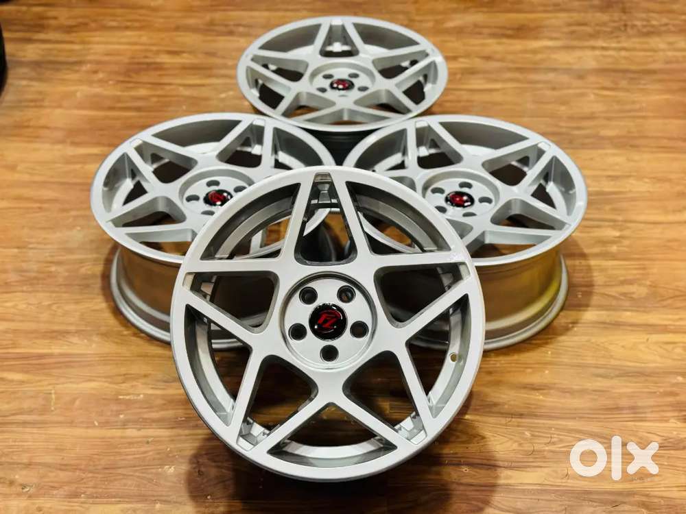 17inch 5*100pcd 8J FZ Wheels hyper Silver Alloy Wheels Set of 4